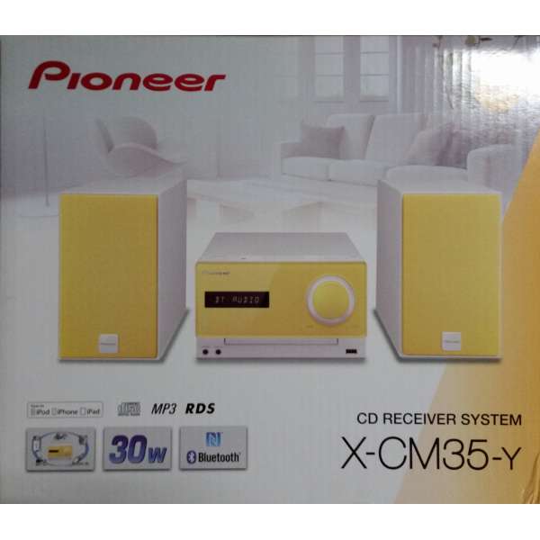 Pioneer X-CM35-Y gelb Anlage Micro CD UKW USB Bluetooth NFC