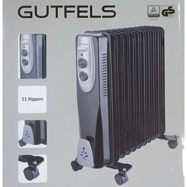Gutfels HR32011 sw Radiator 2500 W 3 Leistungen