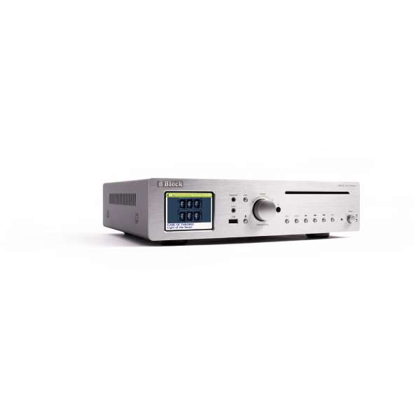 Audio Block CVR-10 CD-Internet-Receiver UKW DAB+ Internetradio BT WLAN silber