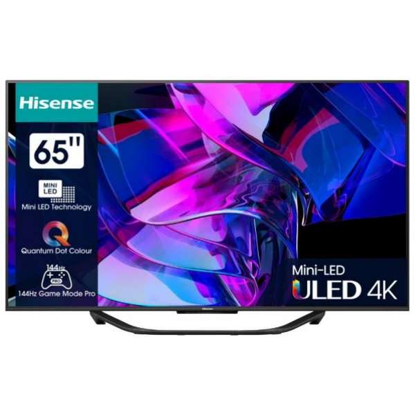 Hisense 65U7KQ sw LED-TV Mini LED UHD Multituner BT Smart Dolby Vision HDR10+
