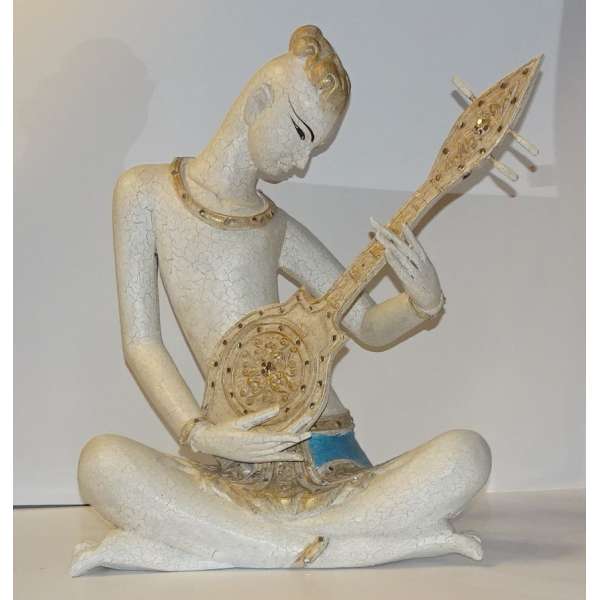 Formano Skulptur Sitarspieler aus Resin Stone