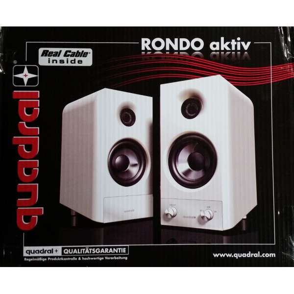 Quadral Rondo aktiv weiss Lautsprecher Set aktiv Bluetooth aptx